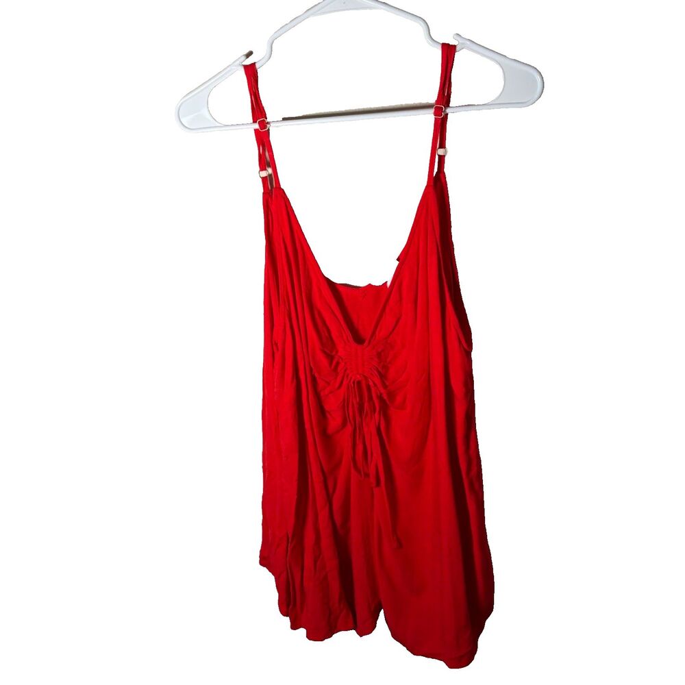 Ava & Viv Tank Top Women's 3X V-Neck Sleeveless Adjustable Twist Tie Shirt